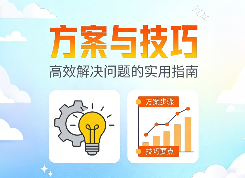 “方案”和“技巧”这两个词吸引的